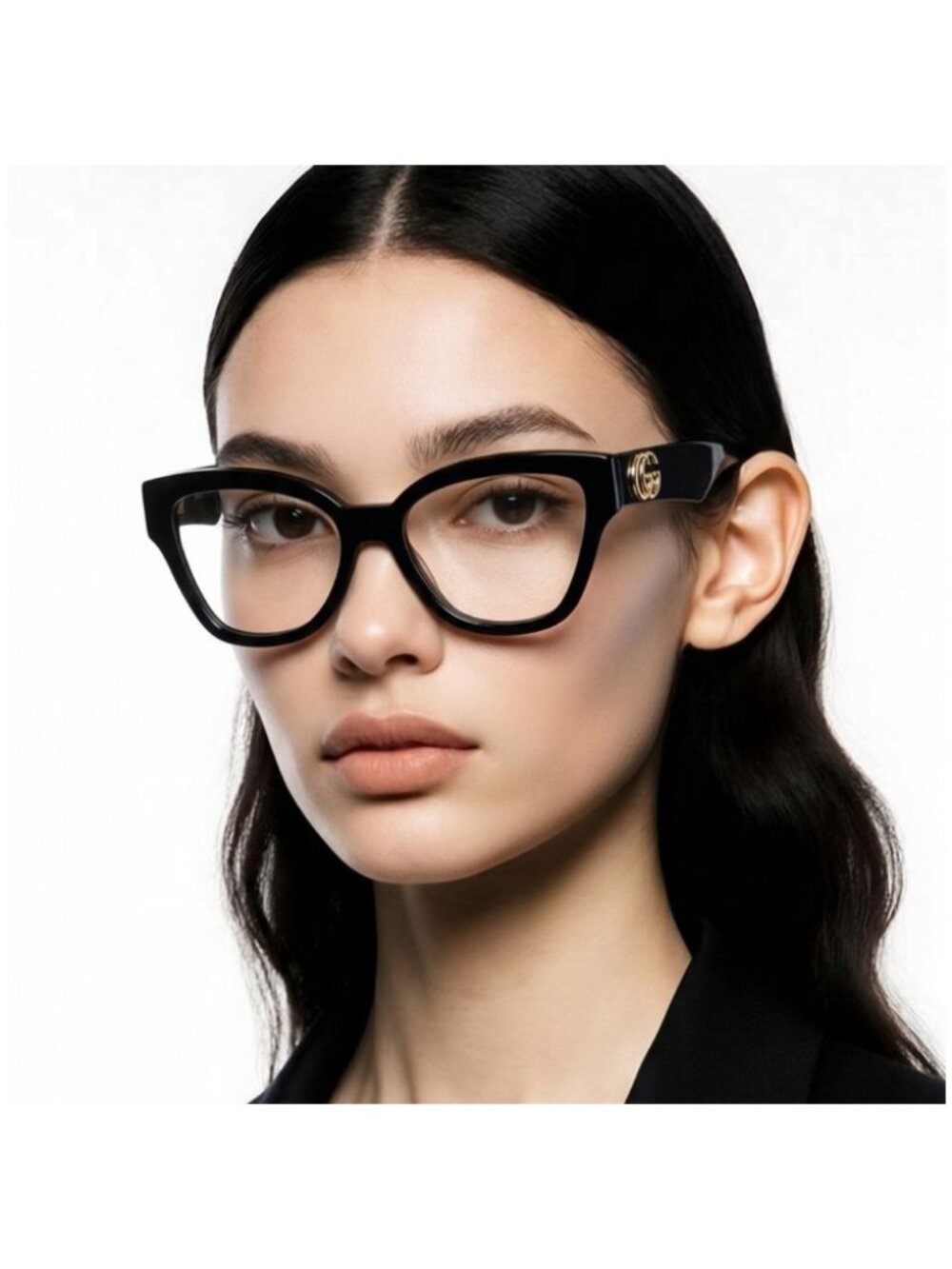 Gucci GG1424O Demo Butterfly Ladies Fashion Optical Eyeglasses 005 54 New